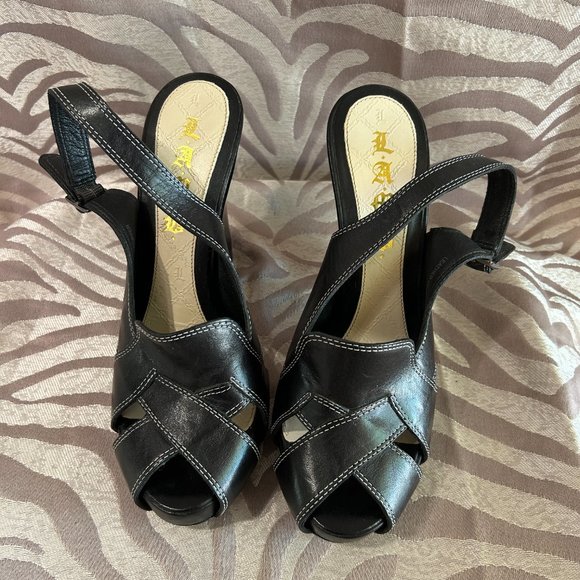 *LAMB*  Strappy Slingback Platform - Picture 1 of 6